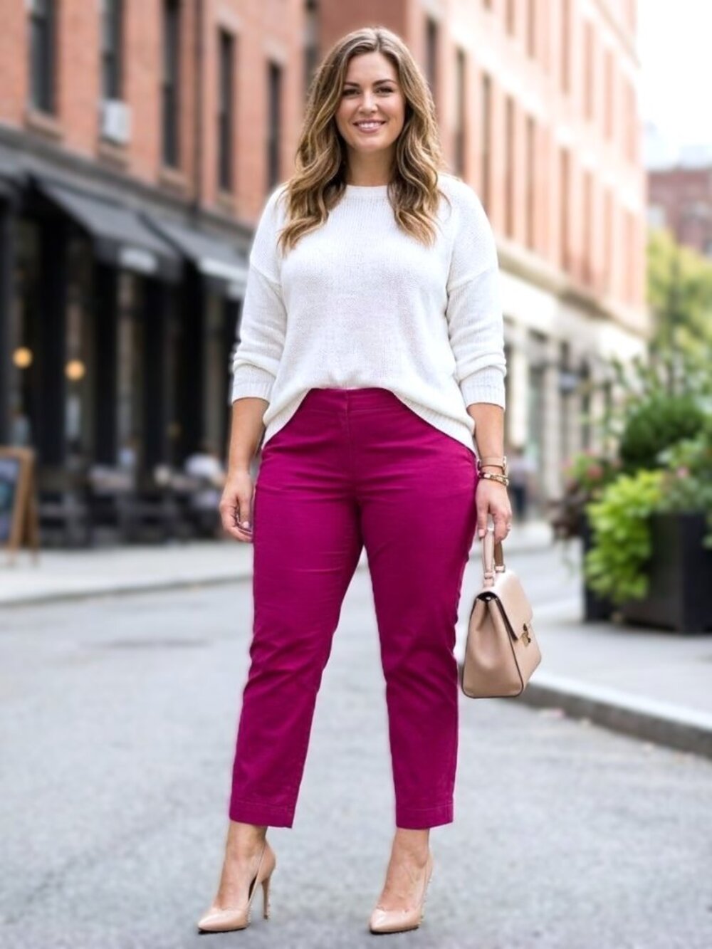 NEW YORK & COMPANY Cropped Ankle Pants. Plus Size 18